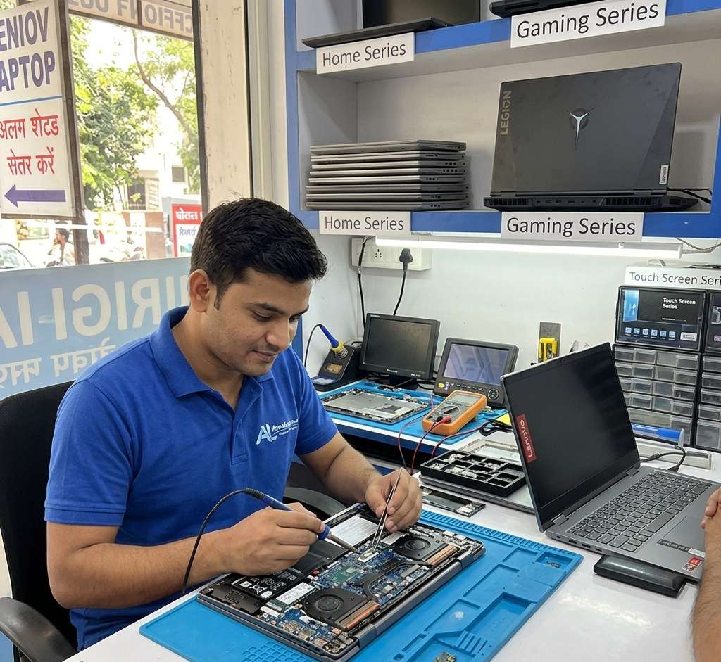 Lenovo laptop motherboard repair at shop