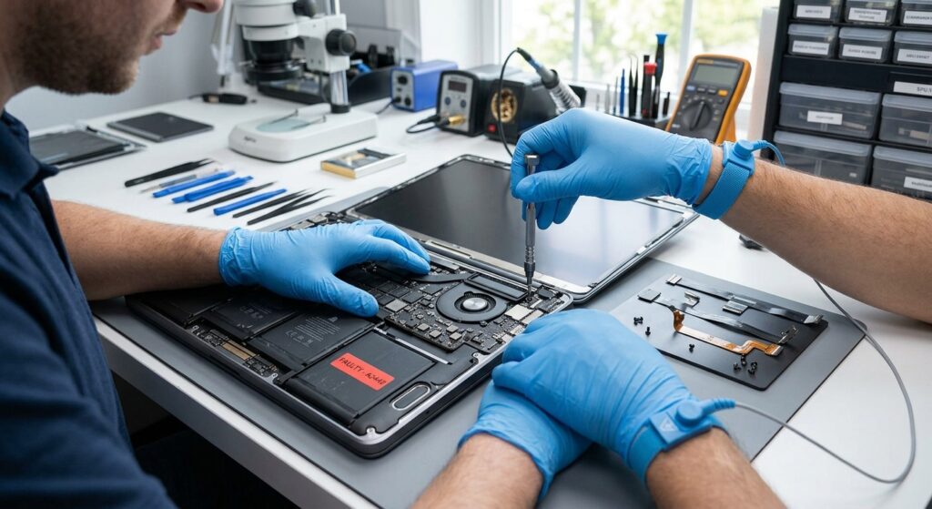 Macbook Motherboard repair at shop