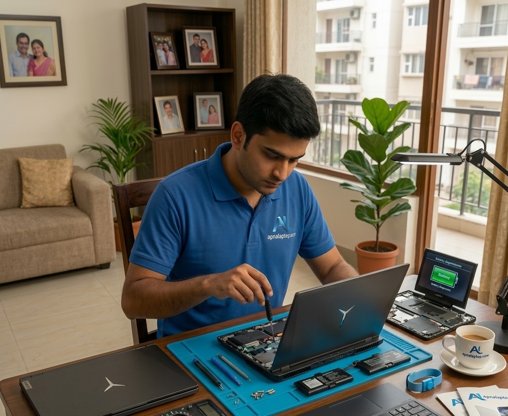 Lenovo gaming laptop battery replacement at home